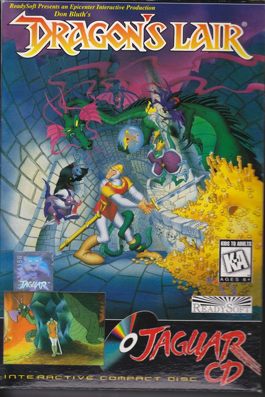 Dragon's Lair (CD) box art for Jaguar